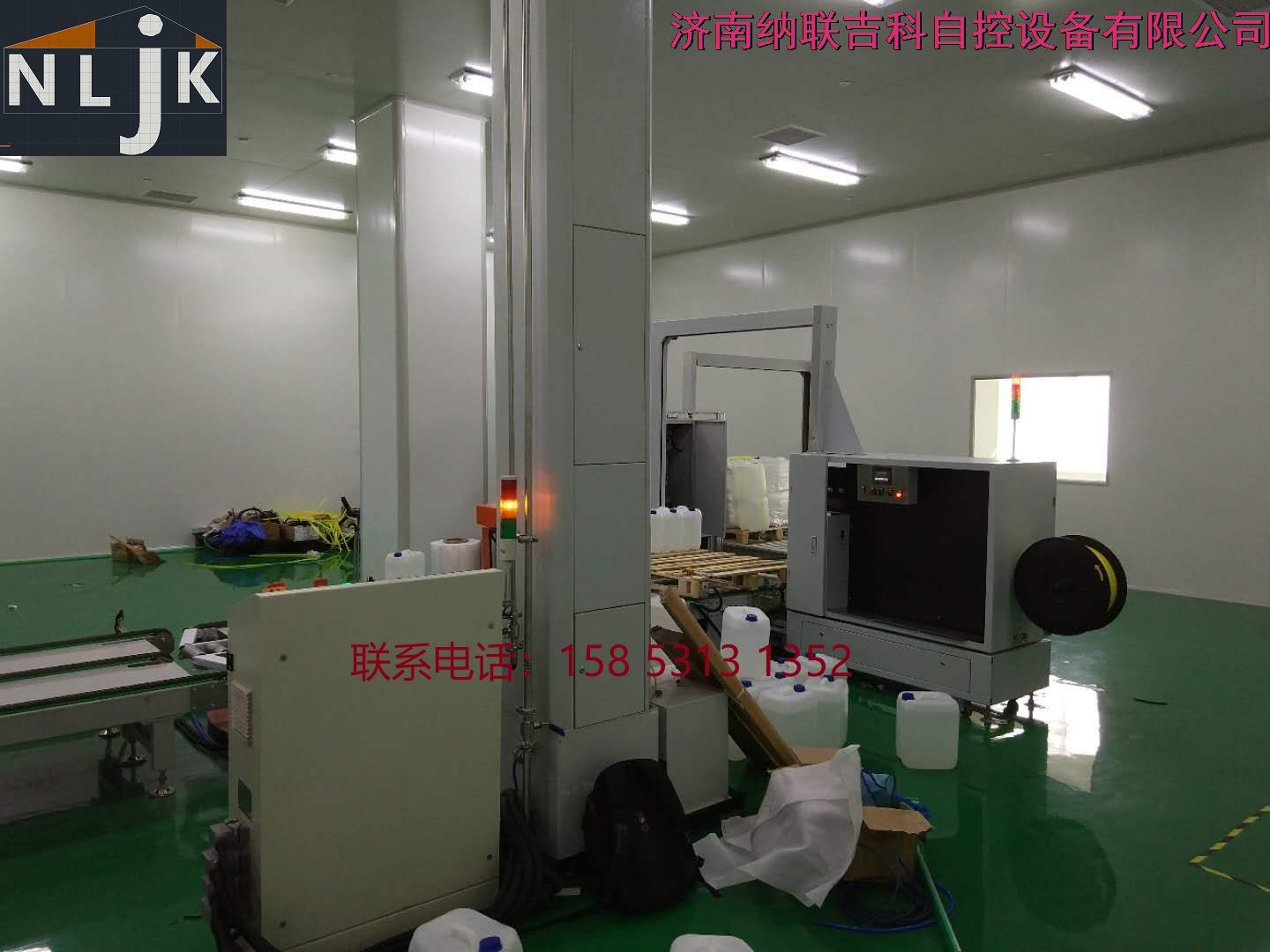 全自動桶碼垛包裝輸送系統，威高藥業透析液輸送系統